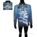 Custom Made Dry Fit Long Sleeve Dye Sublimation Polyester Fishing Jerseys Shirt